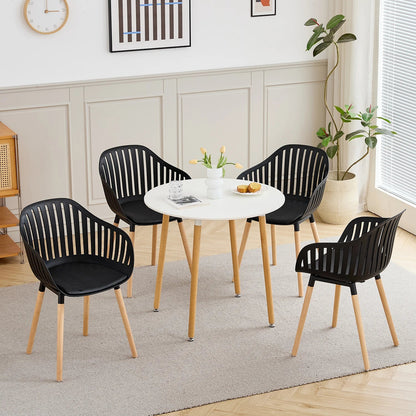 Chaise salle à manger plastique originale 4 ensembles - vente privée 14:29White;200007763:201336101