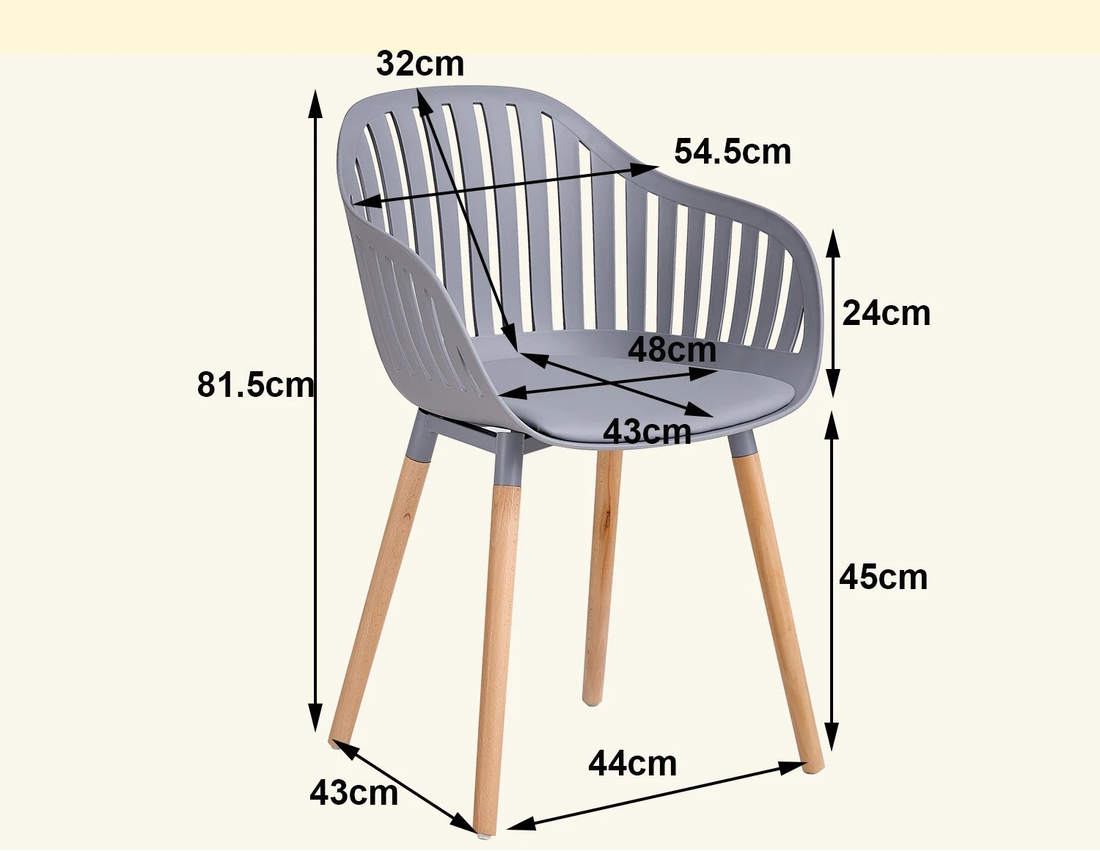 Chaise salle à manger plastique originale 4 ensembles - vente privée 14:29White;200007763:201336101