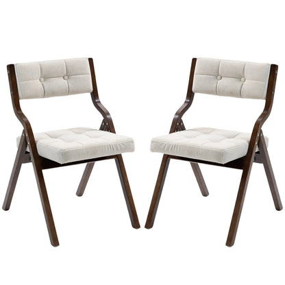 Chaise salle à manger pliante en bois de 2 ensembles - vente privée 14:200000195;200007763:201336101