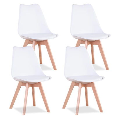 Chaise salle à manger scandinave nordique en plastique de luxe 4 pièces - vente privée 14:29White;200007763:201336101