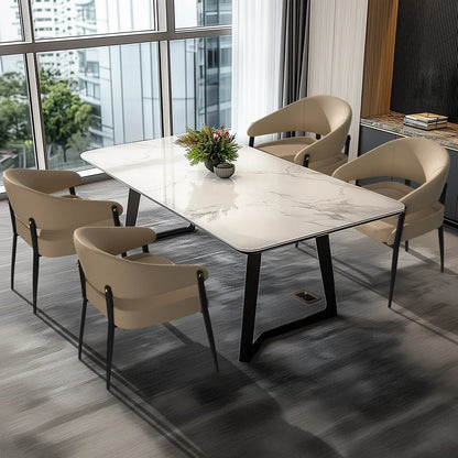 Chaise salle à manger tendance de luxe 2 pièces - vente privée 14:200143091Brown and Black;200007763:201336101