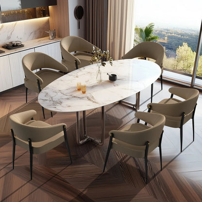 Chaise salle à manger tendance de luxe 2 pièces - vente privée 14:200143091Brown and Black;200007763:201336101