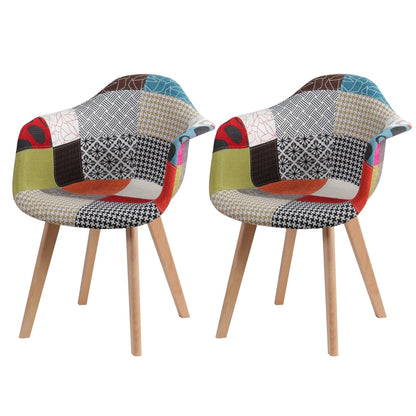Chaise salle à manger tissu de luxe - 2 ensembles - vente privée 14:10Red;200007763:201336101
