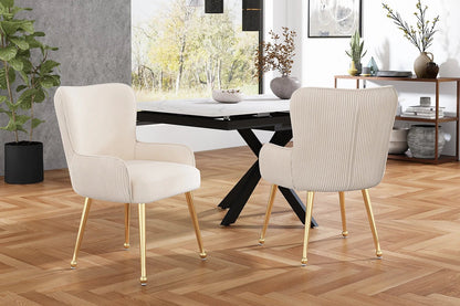 Chaise salle à manger velours blanc 2 ensembles de luxe - vente privée 14:200844061Silver - Set of 6Pcs;200007763:201336342