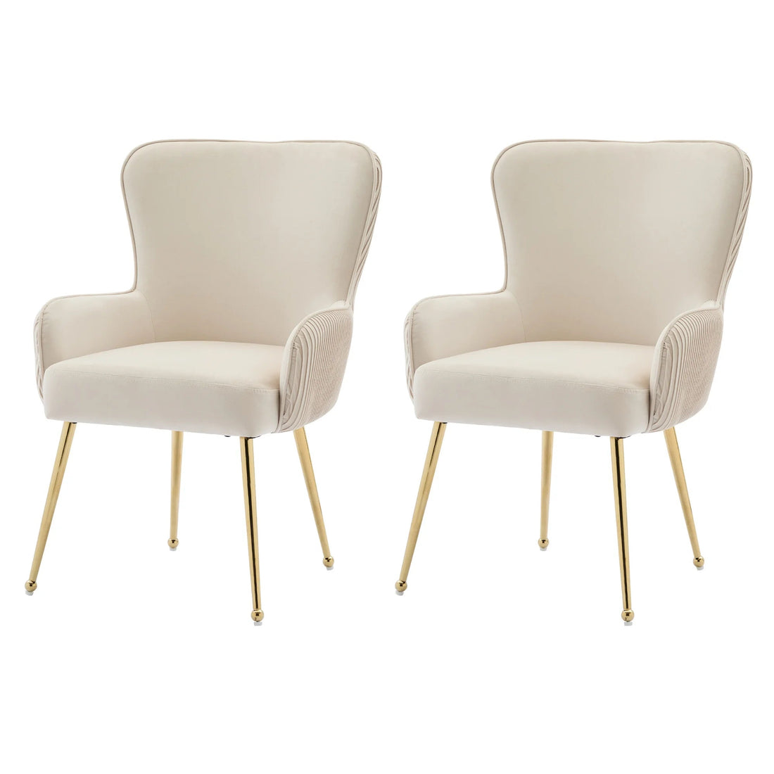 Chaise salle à manger velours blanc 2 ensembles de luxe - vente privée 14:200844061Silver - Set of 6Pcs;200007763:201336342