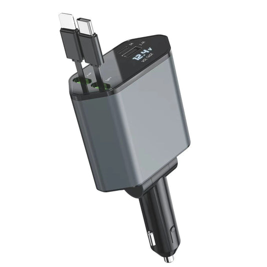 Chargeur voiture Portable 100W 4 en 1 Super Rapide - IPhone - vente privée 191294914:7641319Universal;210190015:3327837Black