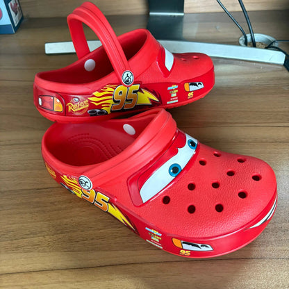 Crocs cars 95 McQueen avec jibbitz et fourrure interne - vente privée 14:200006152A;977:883M5