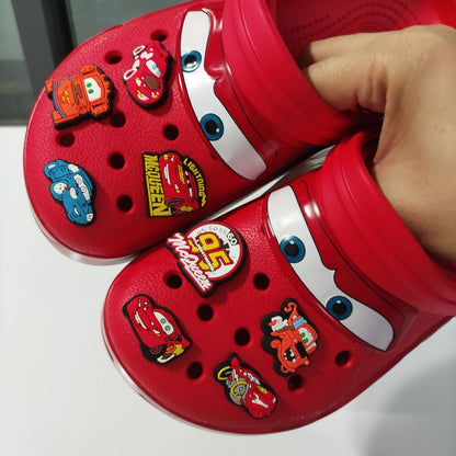 Crocs cars 95 McQueen avec jibbitz et fourrure interne - vente privée 14:29D;977:200007027M8