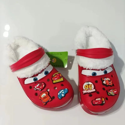 Crocs cars 95 McQueen avec jibbitz et fourrure interne - vente privée 14:29D;977:200007027M8