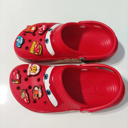 Crocs cars 95 McQueen avec jibbitz et fourrure interne - vente privée 14:29D;977:200007027M8
