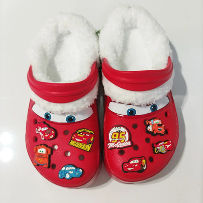 Crocs cars 95 McQueen avec jibbitz et fourrure interne - vente privée 14:29D;977:200007027M8