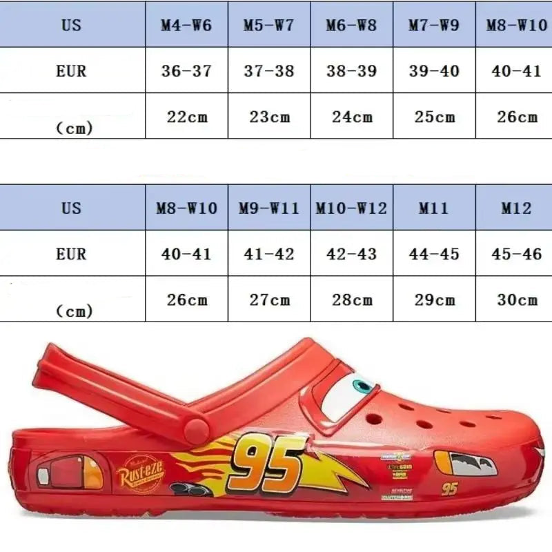 Crocs cars flash mcqueen blanche -