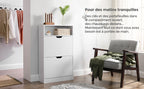 Meuble à chaussure avec 2 porte et deux charnières -