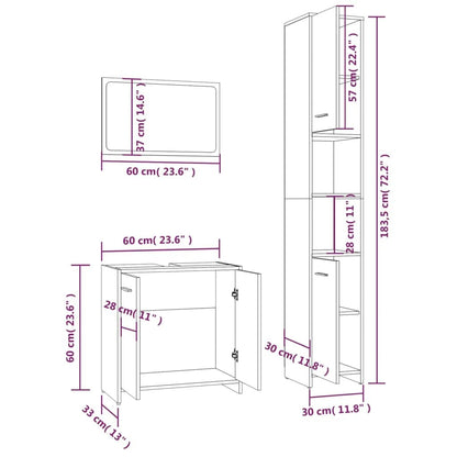 Ensemble Meuble salle de bain de 3 pièces - vente privée 14:10;200007763:201336343