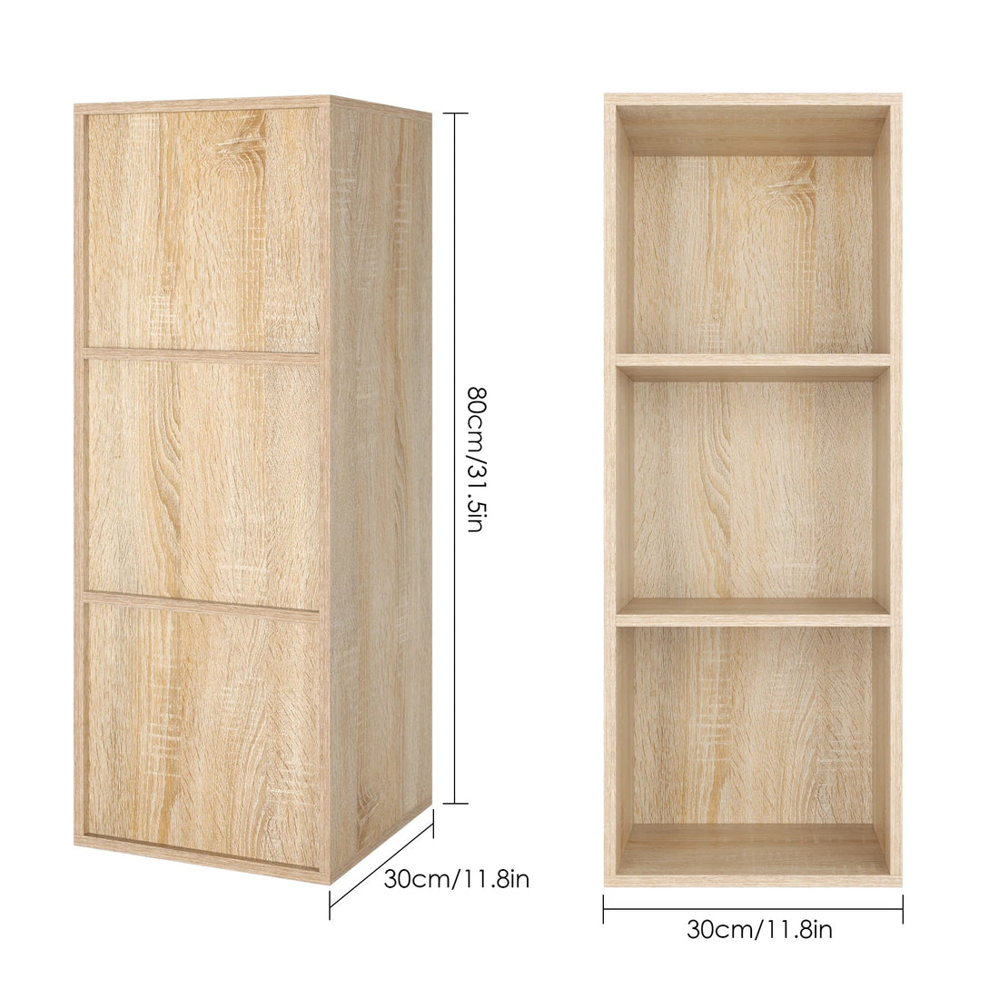 Étagère blanche 3 cube en bois 30x30x80cm - vente privée 14:29White;200007763:201336101