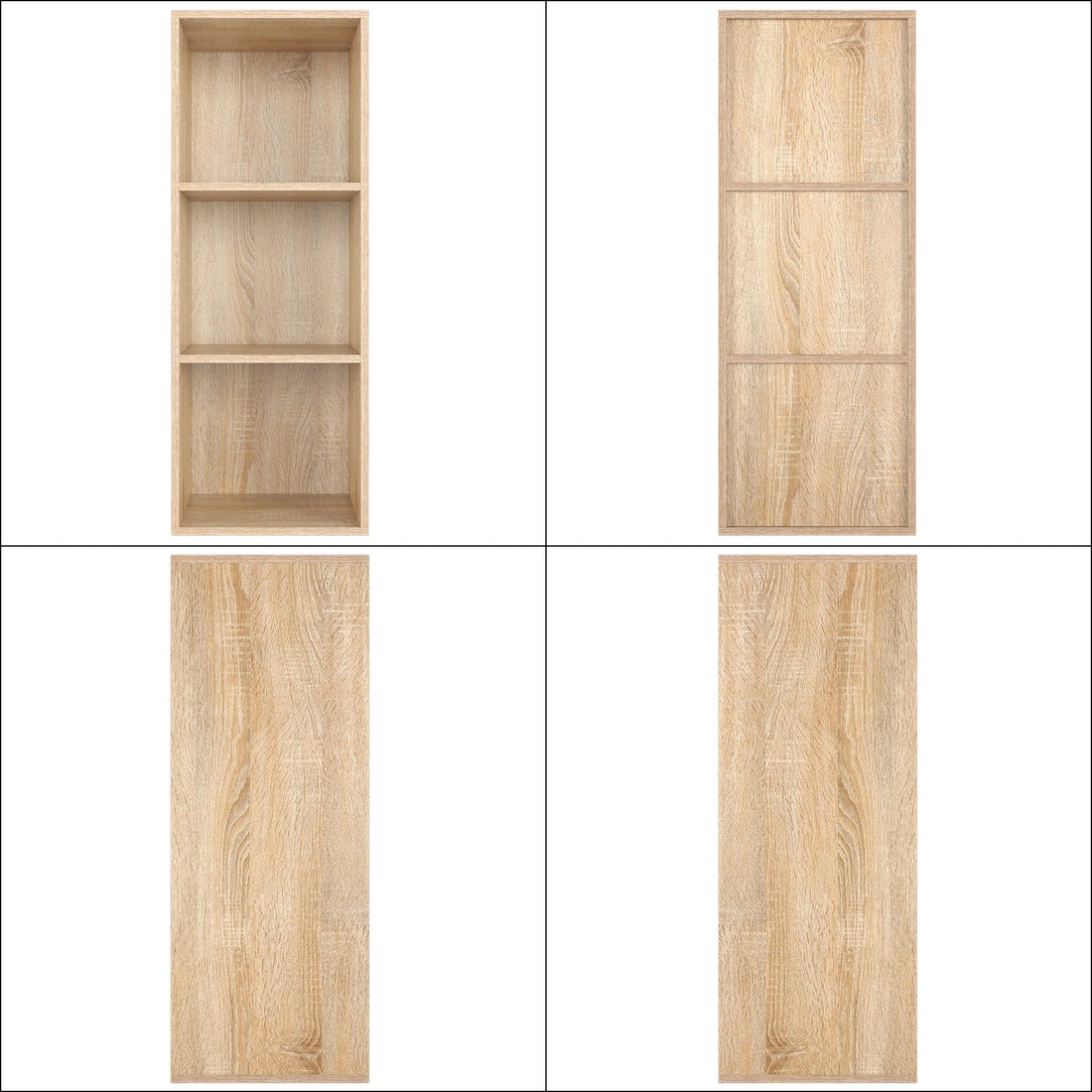 Étagère blanche 3 cube en bois 30x30x80cm - vente privée 14:29White;200007763:201336101