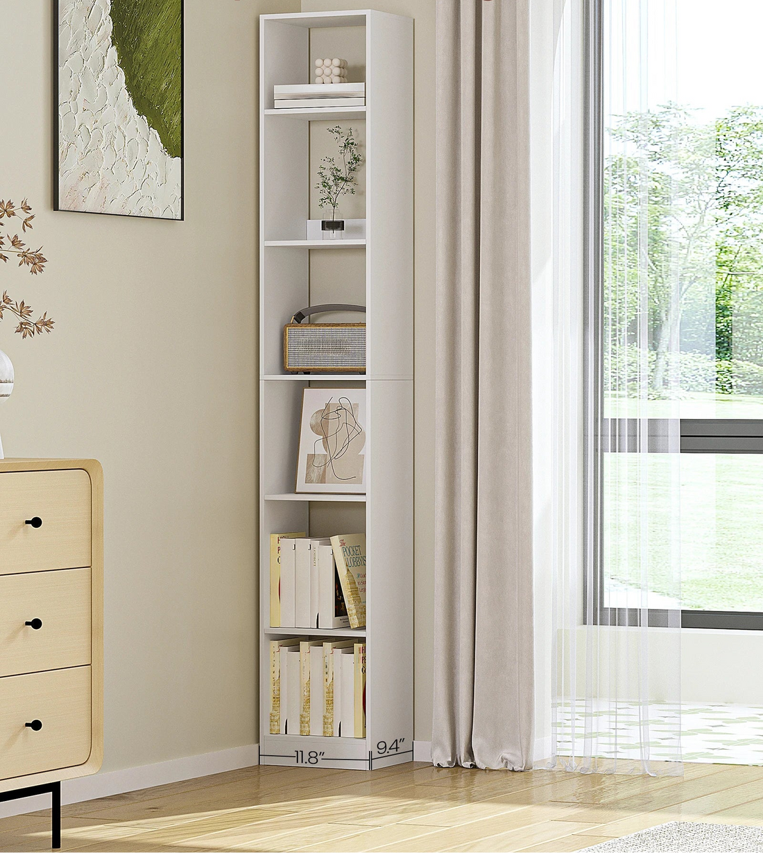 Étagère blanche cube sur pied simple - vente privée 14:29;200007763:201336101