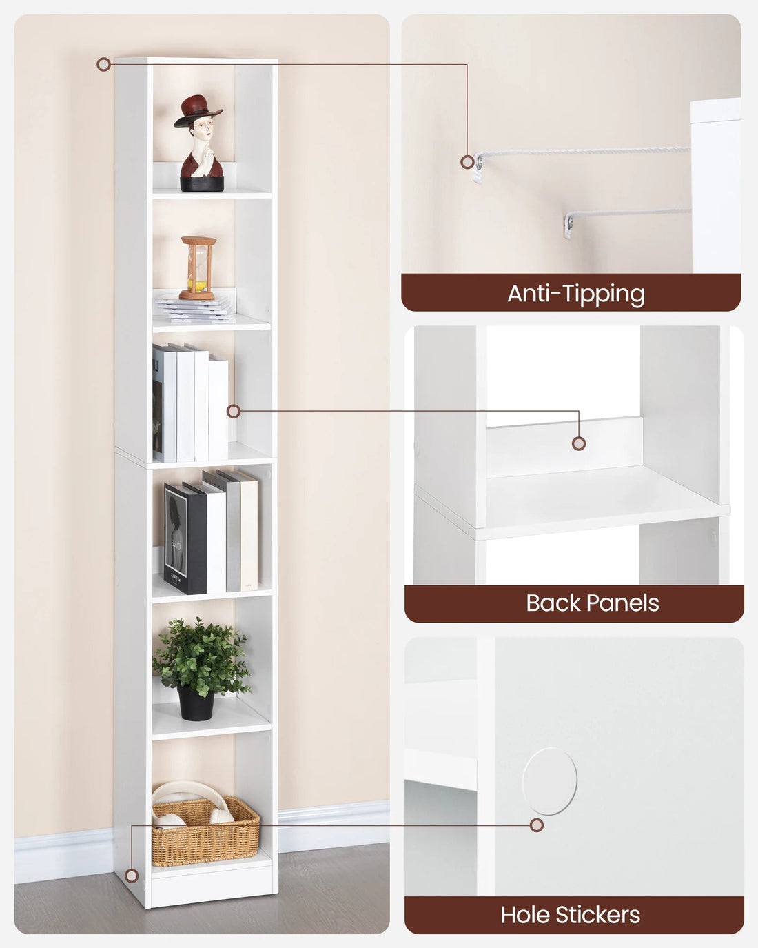 Étagère blanche cube sur pied simple - vente privée 14:29;200007763:201336101