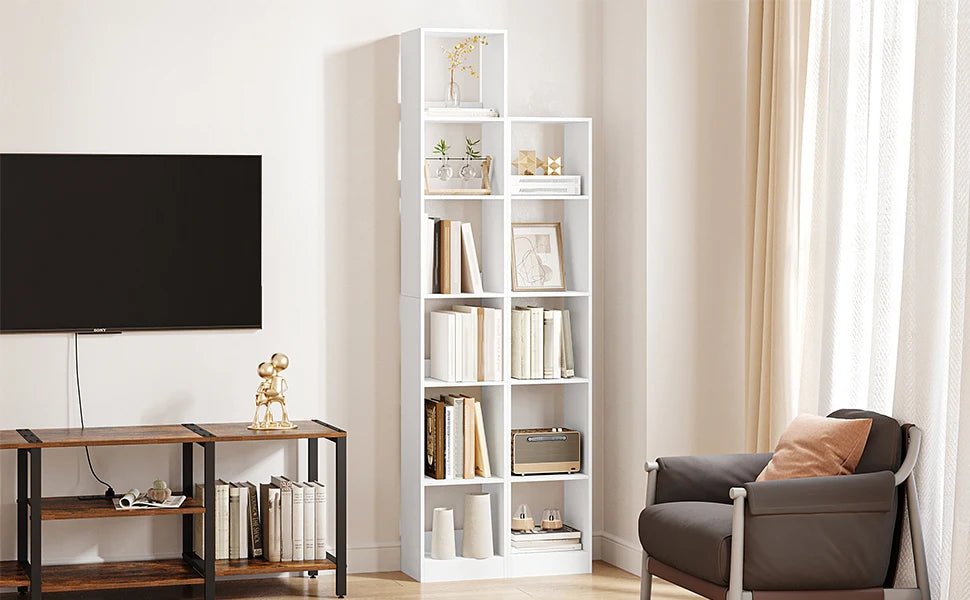 Étagère blanche cube sur pied simple - vente privée 14:29;200007763:201336101