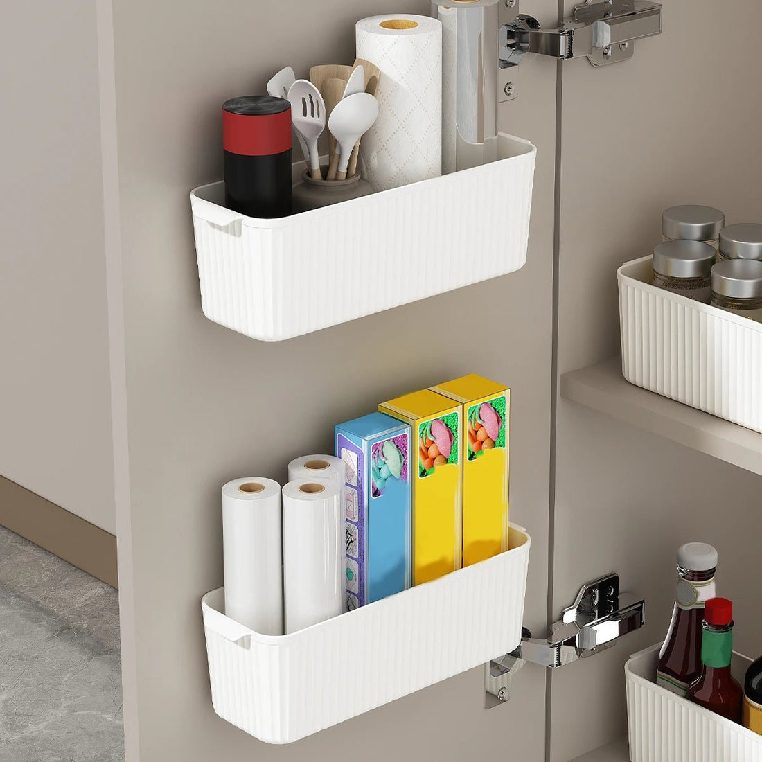 Étagère blanche cuisine murale - vente privée 14:200004889B Style S Clear