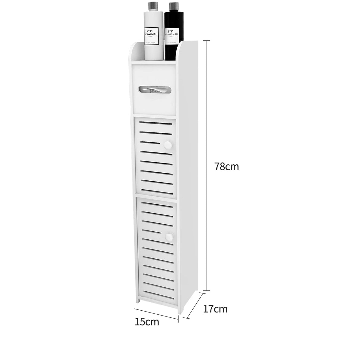 Étagère blanche étroite pour salle WC 17*15*78cm - vente privée 14:29;200007763:201336342