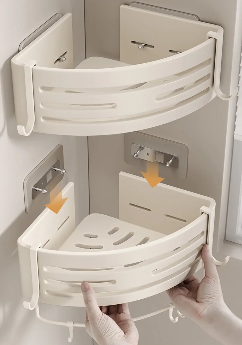 Étagère blanche murale pour salle de bain - vente privée 14:102 Layer