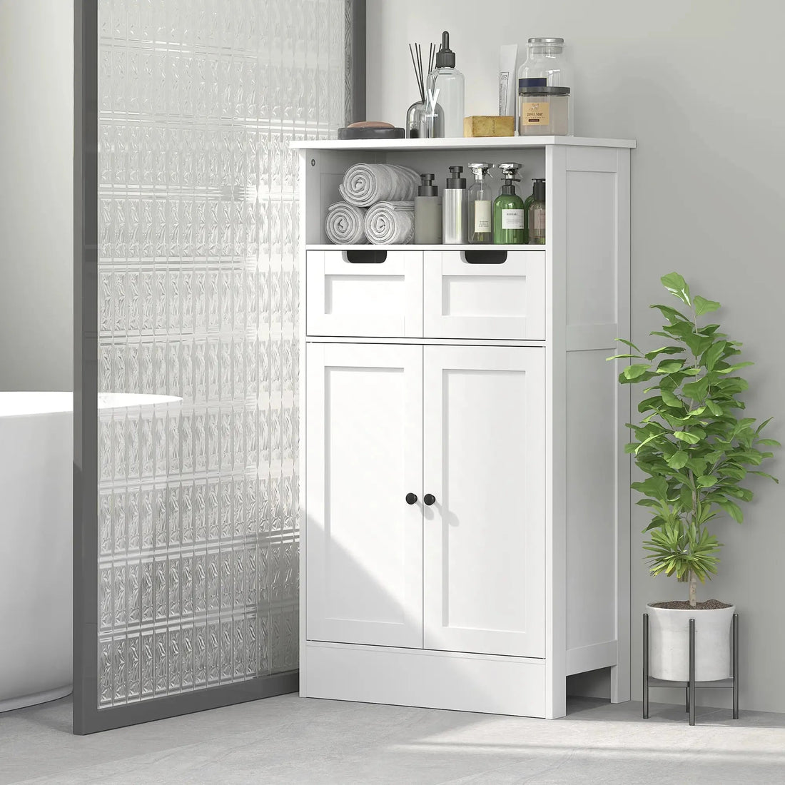 Étagère blanche originale 60 x 30 x 108.8 cm - vente privée 200007763:201336342