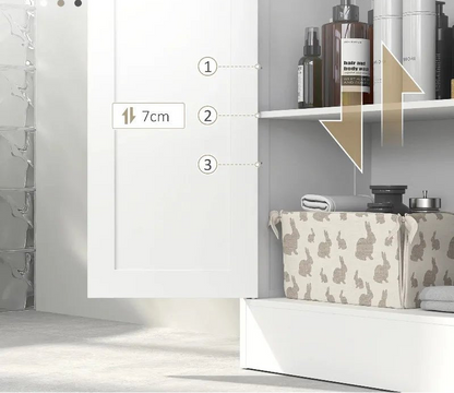 Étagère blanche originale 60 x 30 x 108.8 cm - vente privée 200007763:201336342