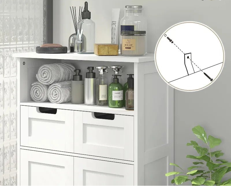 Étagère blanche originale 60 x 30 x 108.8 cm - vente privée 200007763:201336342