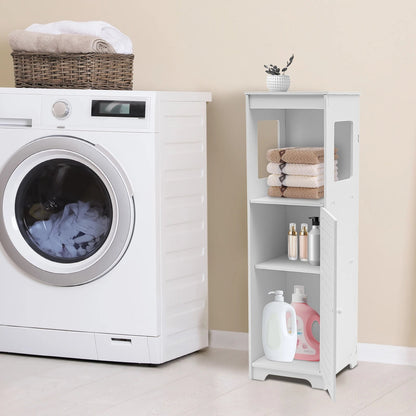 Étagère blanche pour toilette en PVC 28*25*90cm - vente privée 14:29white;200007763:201336342