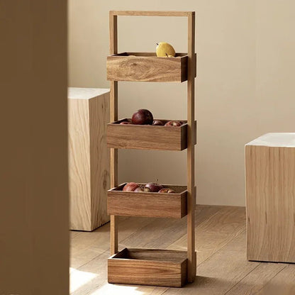 étagère bois cuisine à 4 étage - vente privée 14:175B01 dark