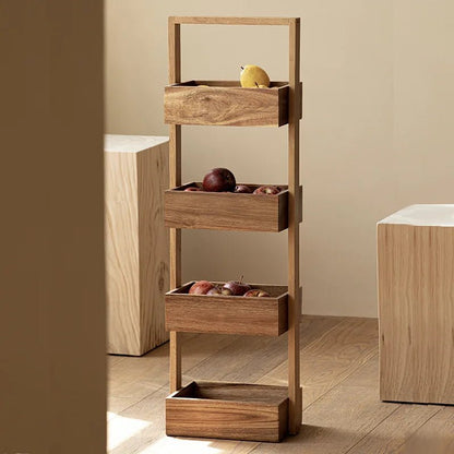 étagère bois cuisine à 4 étage - vente privée 14:175B01 dark