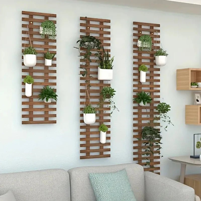 étagère bois plante murale - vente privée 14:350850A;5:361385