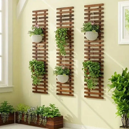étagère bois plante murale - vente privée 14:350850A;5:361385
