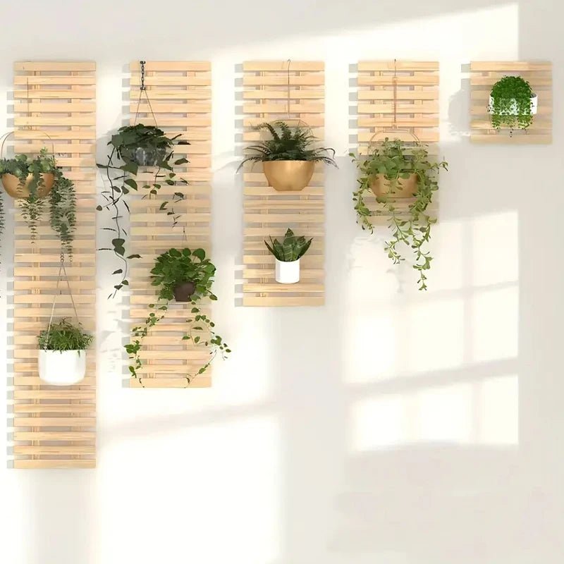 étagère bois plante murale - vente privée 14:350850A;5:361385