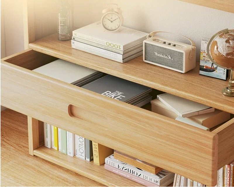 étagère bureau rangement moderne en bois - vente privée 14:10C-3-layer
