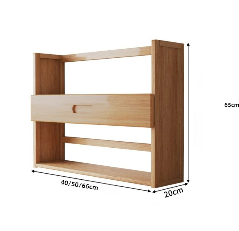 étagère bureau rangement moderne en bois - vente privée 14:10C-3-layer