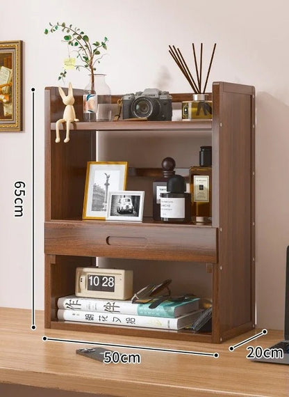 étagère bureau rangement moderne en bois - vente privée 14:200006156I-3-layer