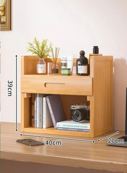 étagère bureau rangement moderne en bois - vente privée 14:366B-2-layer