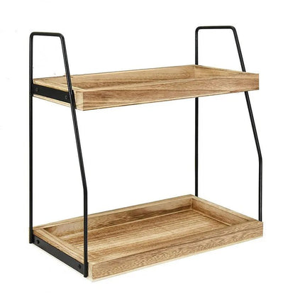 Étagère café à deux niveaux - vente privée 14:200006154wood