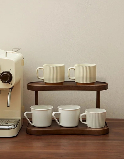 Étagère café bohème de luxe en bambou - vente privée 14:175Large