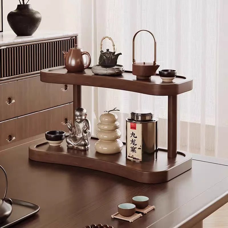 Étagère café bohème de luxe en bambou - vente privée 14:175Large