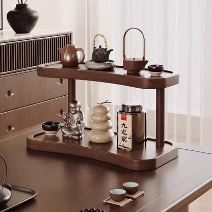 Étagère café bohème de luxe en bambou - vente privée 14:175Large