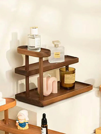 Étagère café en noyer massif - vente privée 14:193Walnut Color