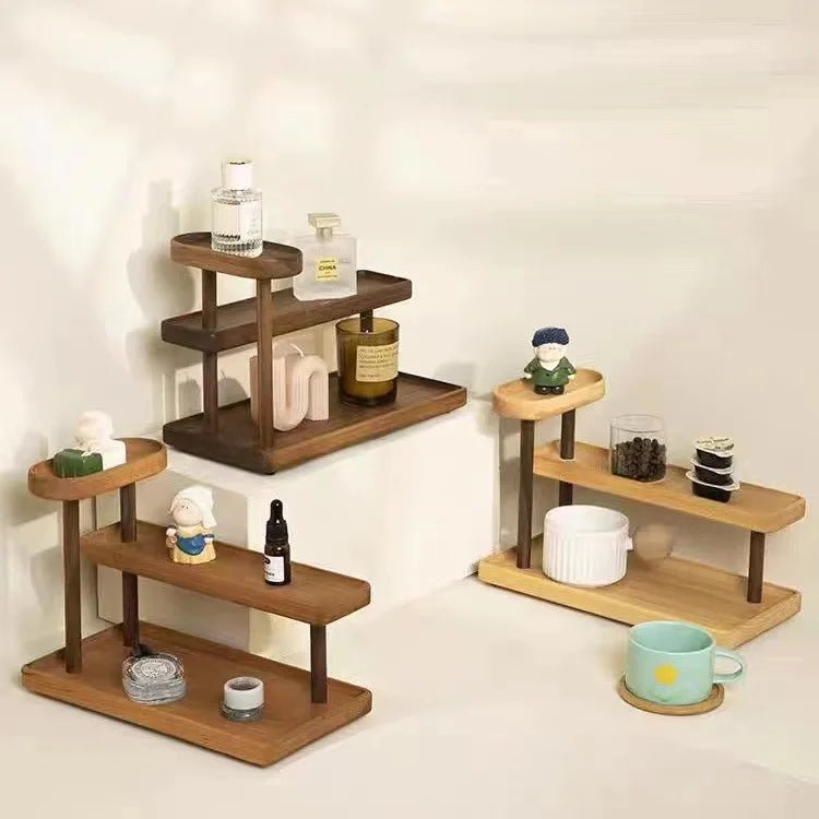 Étagère café en noyer massif - vente privée 14:193Walnut Color