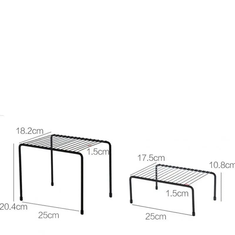 Étagère café simple en fer - vente privée 14:691Large Black D