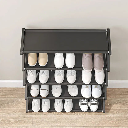 Étagère chaussures bois pour petit espace - vente privée 14:104L 45cm black