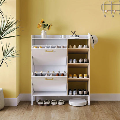 Étagère chaussures en bois moderne - vente privée 14:29White;200007763:201336101
