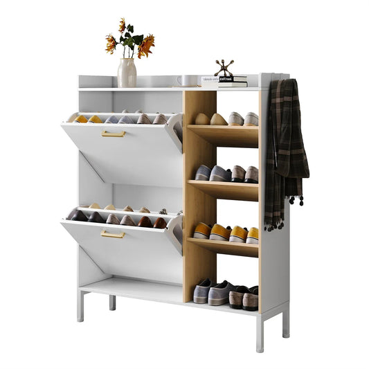 Étagère chaussures en bois moderne - vente privée 14:29White;200007763:201336101