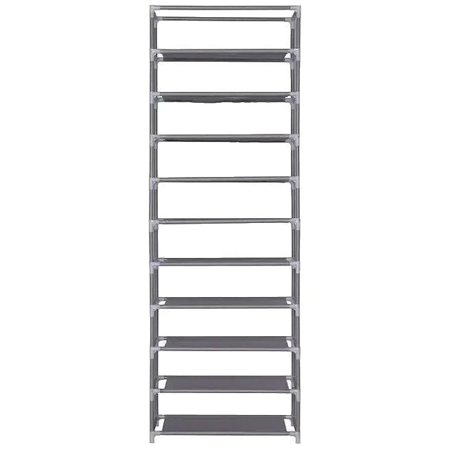 Étagère chaussures en tissu et métal 160x60x30 cm - vente privée 14:691;200007763:203372089